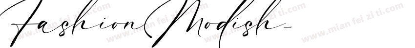 Fashion Modish字体转换